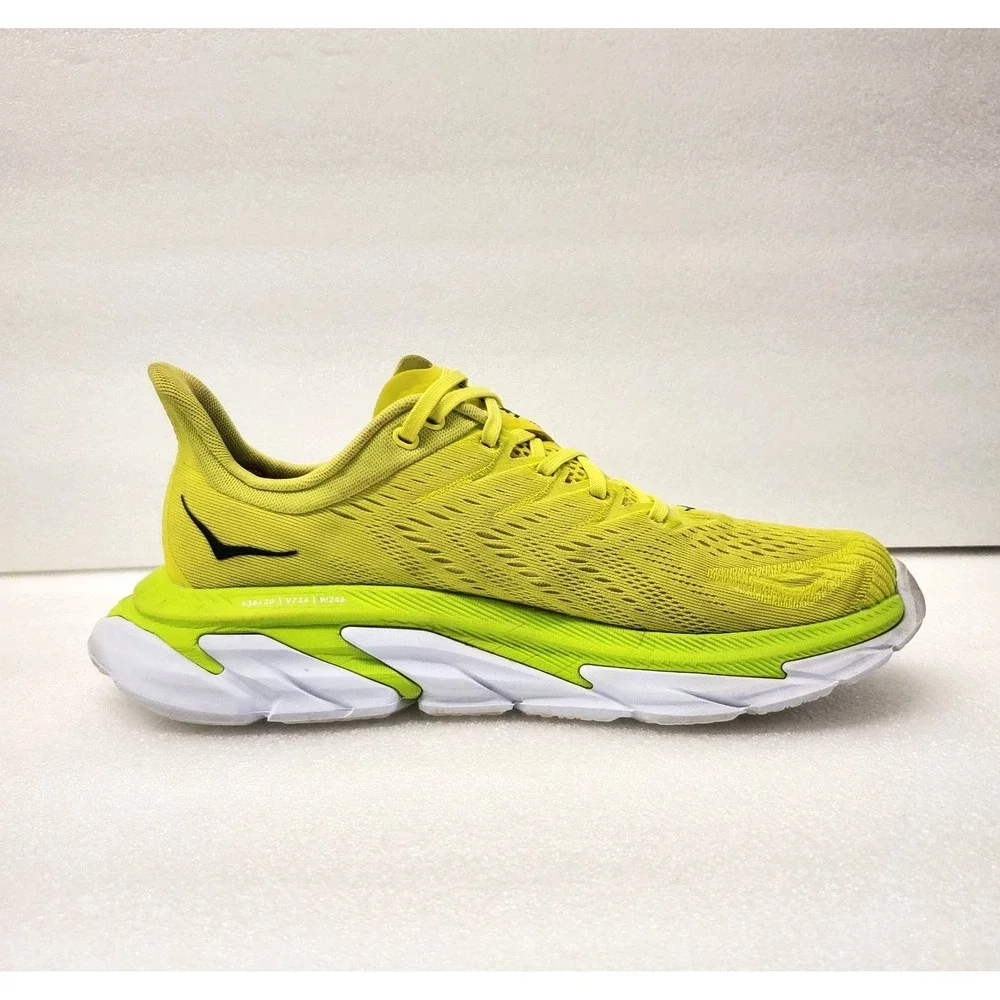 Hoka One One Clifton Edge Men's Road Running Shoes Size 8 Citrus Yellow